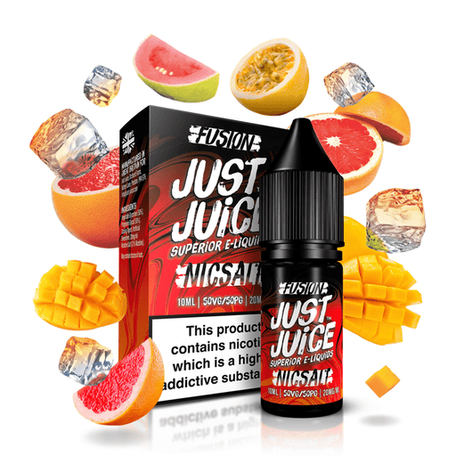 Mango & Blood Orange on Ice Fusion Nic Salt E-Liquid by Just Juice 10ml- 5056168855674 - TABlites