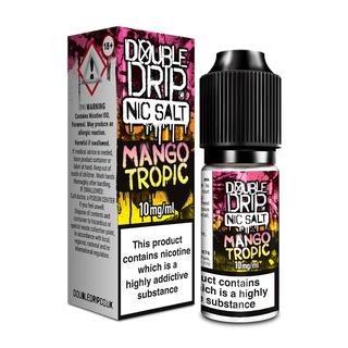 Mango Tropic Nic Salt Vape Juice by Double Drip 10ml Bottle with Box UK