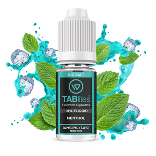 Menthol Nic Salt E-Liquid by Tablites 10ml bottle with mint 10mg