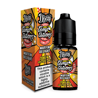 Doozy Vape Temptations nic salt e-liquid - Muffin Delight