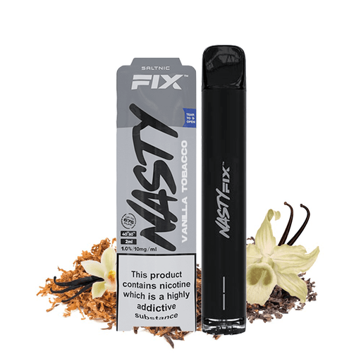 NASTY AIR FIX DISPOSABLE VAPE VANILLA TOBACCO WITH TOBACCO LEAF