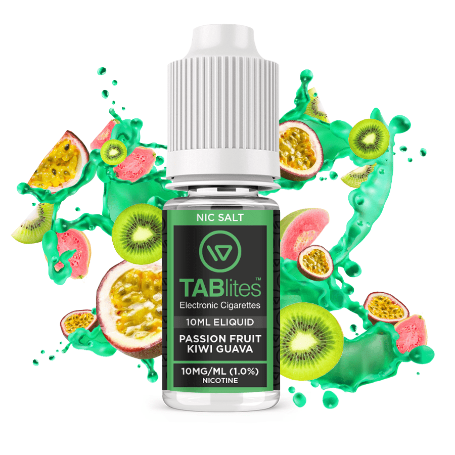 Passionfruit Kiwi Guava Nic Salt 10ml E-Liquid by Tablites Passionfruit Kiwi Guava Nic Salt 10ml E-Liquid by Tablites