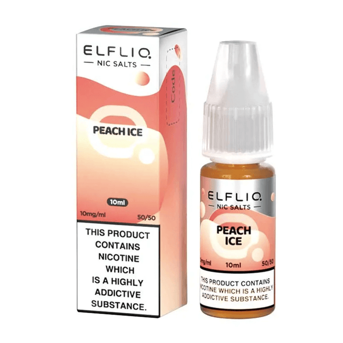 Peach Ice Elfliq vape juice | Official Elf Bar E-Liquid