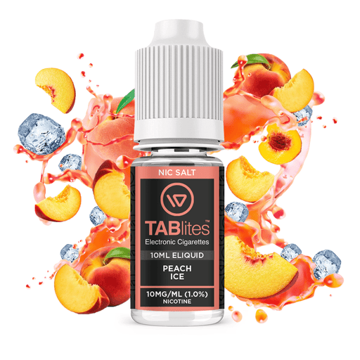 Peach Ice Nic Salt E-Liquid by Tablites 10ml bottle with fruit 10mg