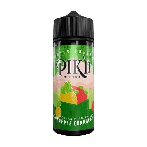 Pineapple and Cranberry Short Fill Vape Juice by Pik'd 100ml