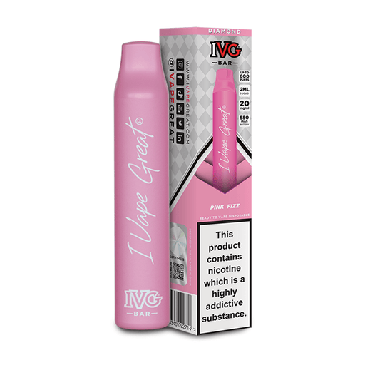 Pink Fizz IVG Diamond Bar Disposable Vape- 5056348092714 - TABlites