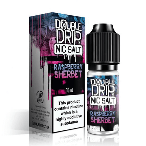 Raspberry Sherbet Nic Salt E-Liquid by Double Drip- 5056246501998 - TABlites