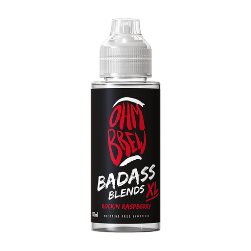 Rockin Raspberry Shortfill E-Liquid by Ohm Brew Badass Blends XL 100ml- 5060834120942 - TABlites