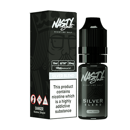 Silver Blend Nic Salt E-Liquid by Nasty Juice 10ml- 5060656820464 - TABlites