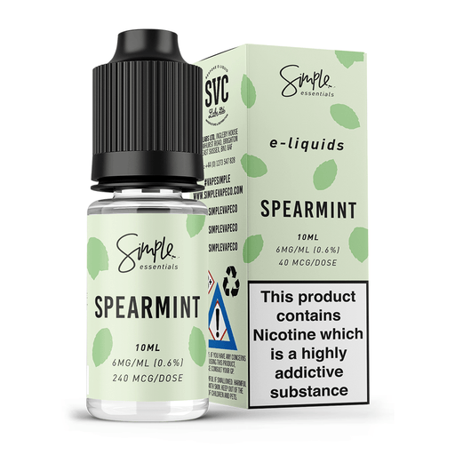Spearmint E-Liquid by Simple Essentials 50/50 10ml- 5060510512566 - TABlites
