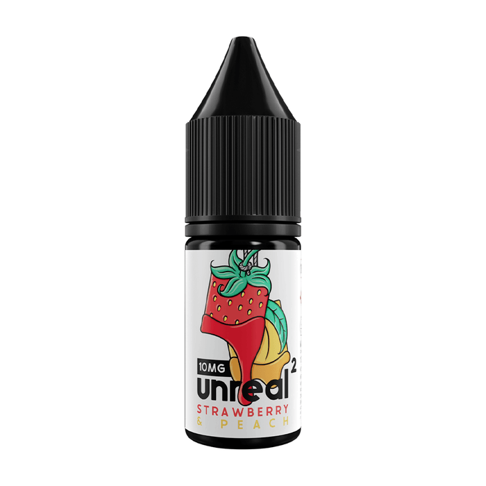 Strawberry and Peach Nic Salt E-Liquid by Unreal 2- 0660111266773 - TABlites