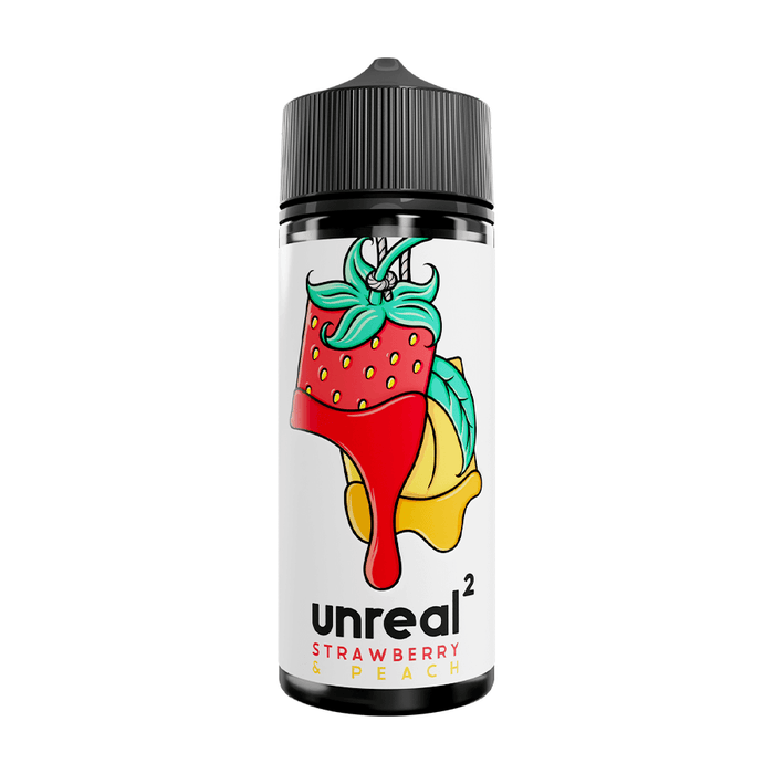 Strawberry and Peach Short Fill E-Liquid by Unreal 2 100ml- 0660111266360 - TABlites