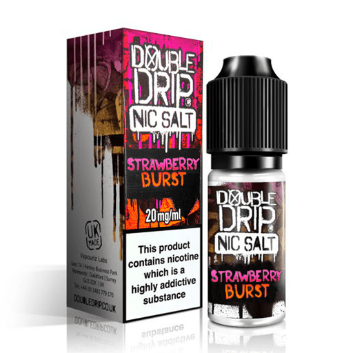 Strawberry Burst Nic Salt E-Liquid by Double Drip- 5056246552846 - TABlites