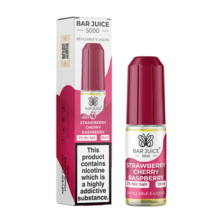 Strawberry Cherry Raspberry by Bar Juice 5000 Nic Salt E-Liquid 10ml- 5060769491179 - TABlites