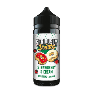Strawberry & Cream Shortfill E-Liquid by Seriously Donuts 100ml- 5056168890101 - TABlites