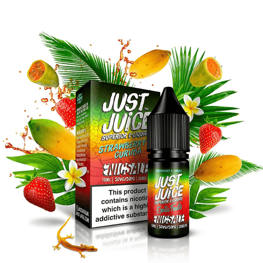 Strawberry & Curuba Exotic Fruits Nic Salt E-Liquid by Just Juice 10ml- 5056168856121 - TABlites