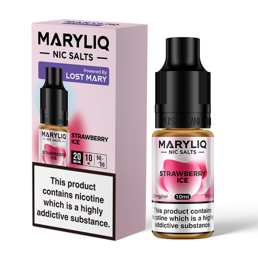 Strawberry Ice Maryliq Vape Juice by Lost Mary Tablites Strawberry Ice Maryliq Vape Juice by Lost Mary Tablites