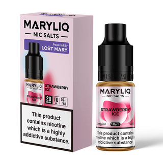 Strawberry Ice Maryliq Vape Juice by Lost Mary