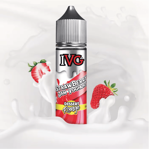 Strawberry Jam Yoghurt Shortfill E-Liquid by IVG 50ml- 5056348071597 - TABlites