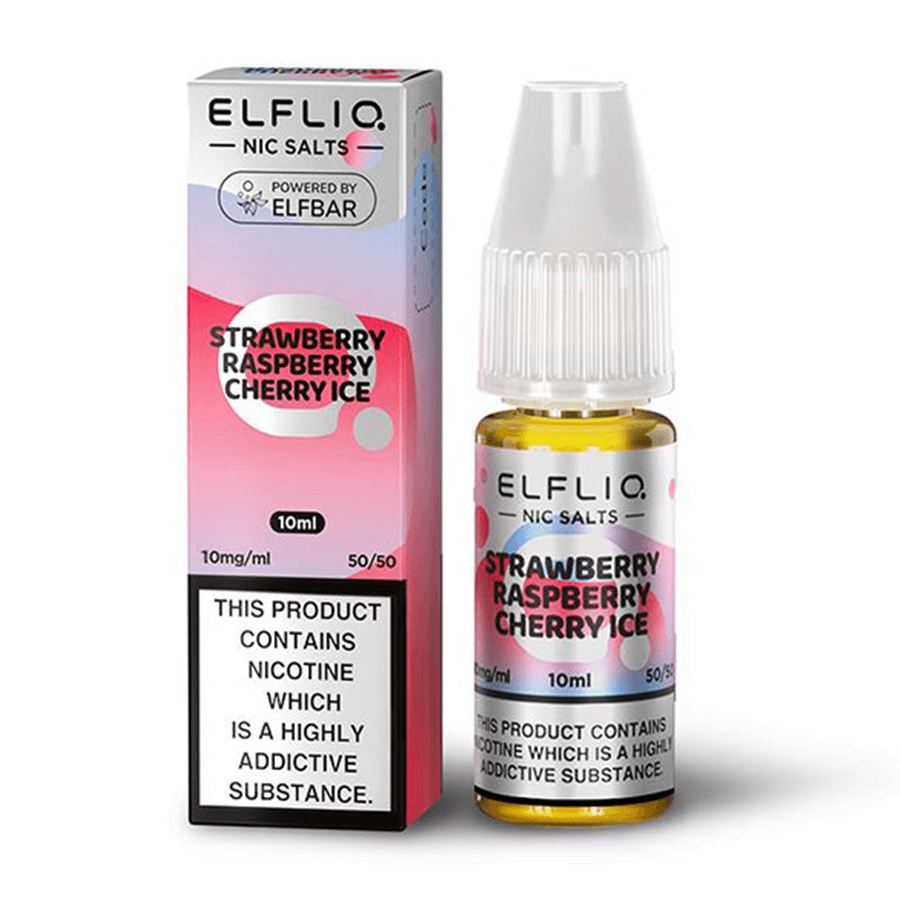 Strawberry Raspberry Cherry Ice Elfliq Vape Juice by Elf Bar- 4895255209645 - TABlites