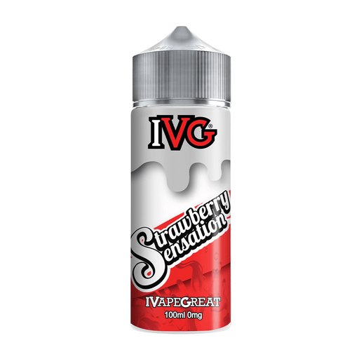 Strawberry Sensation Short Fill E-Liquid by IVG 100ml- 5056617528524 - TABlites