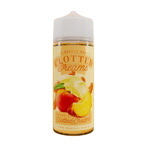 Sweet Peach Jam and Clotted Cream Short Fill E-Liquid by Clotted Dreams 100ml- 0660111266452 - TABlites