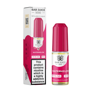 Watermelon Bar Juice 5000 Nic Salt E-Liquid 10ml- 5060769490707 - TABlites