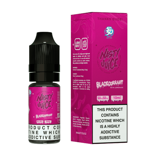 Wicked Haze (Blackcurrant Lemonade) E-Liquid by Nasty Juice 10ml 50/50- 5060656820822 - TABlites