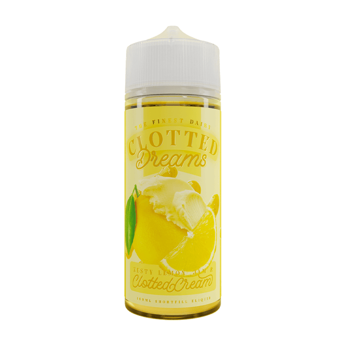 Zesty Lemon Jam and Clotted Cream Short Fill E-Liquid by Clotted Dreams 100ml- 0660111266445 - TABlites
